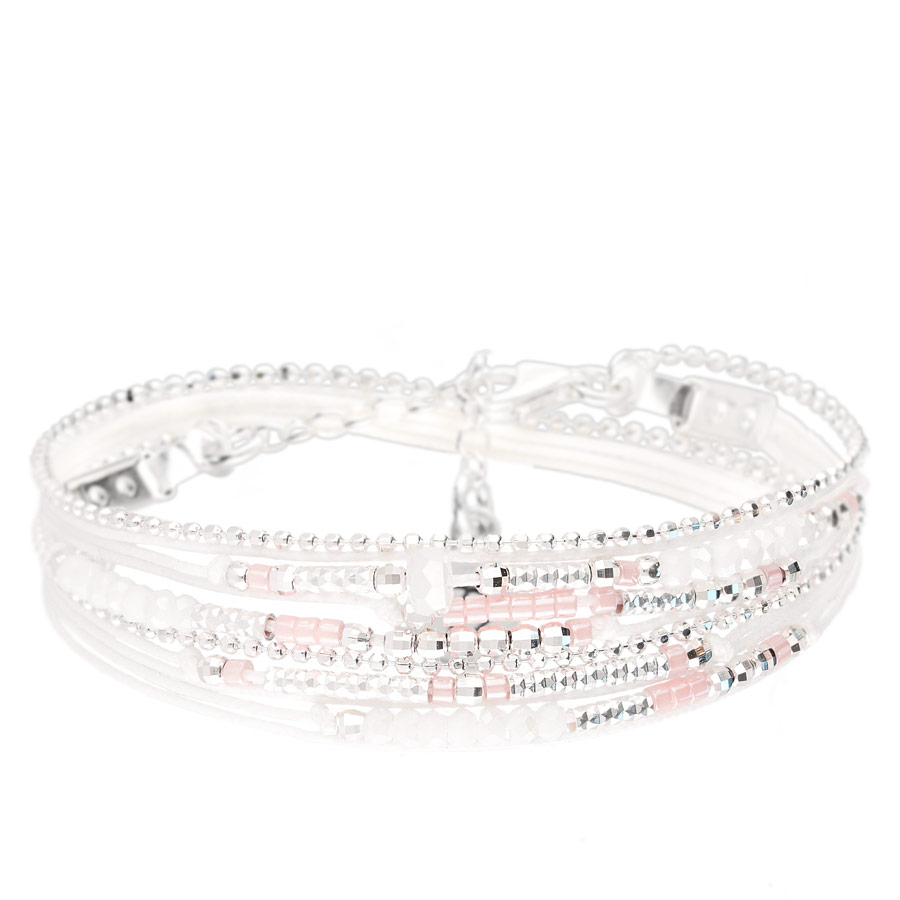 BRACELET ATLANTA BLANC ROSE