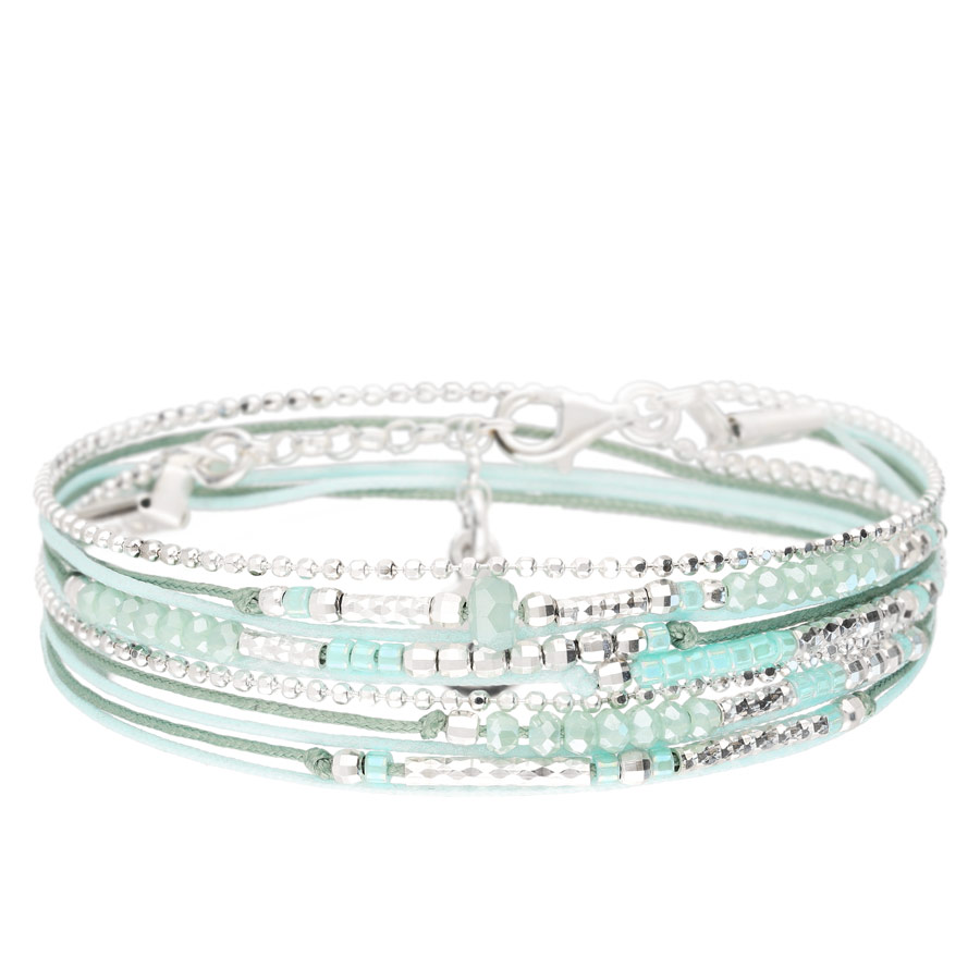 BRACELET ATLANTA VERT TURQUOISE