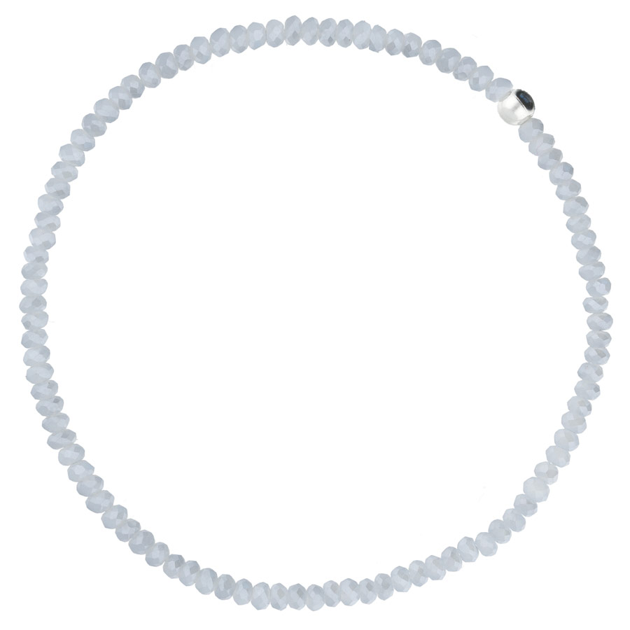 BR0425GCM - bracelet élastique en perles grises