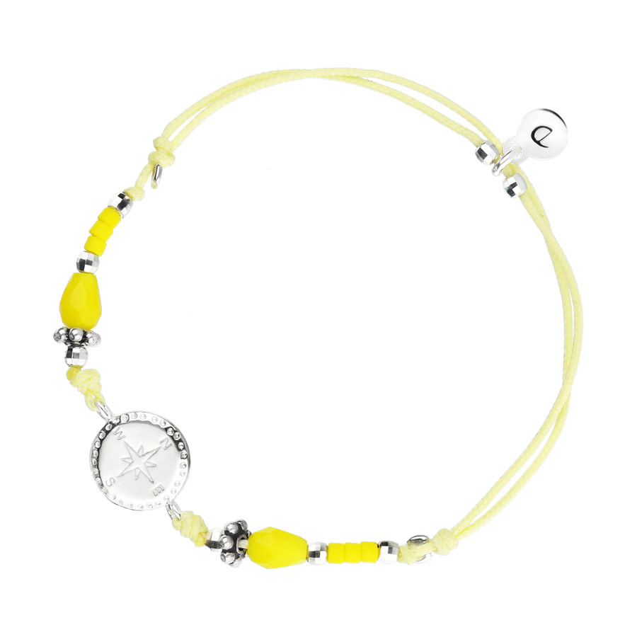 BRACELET ENFANT JAUNE ROSE DES VENTS