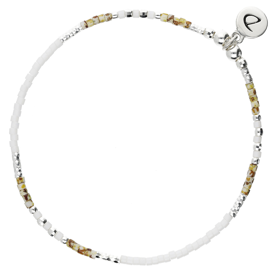 BRACELET ELASTIQUE LAGOA BLANC LEOPARD