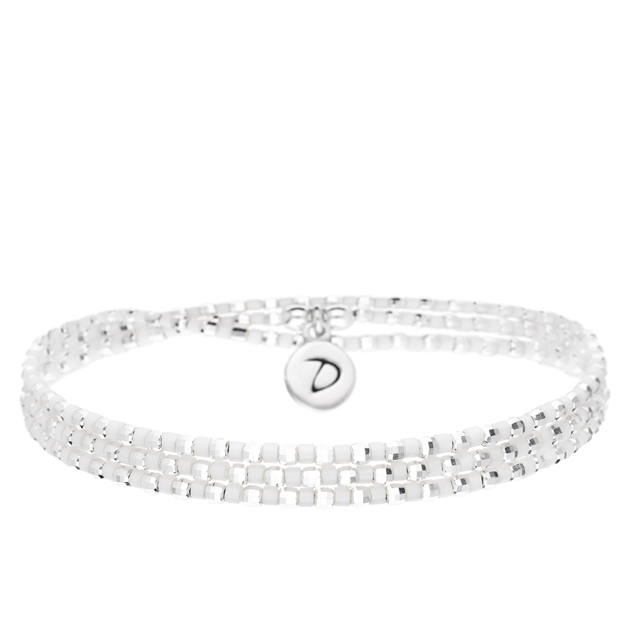 BRACELET TRIPLE ELASTIQUE IBIZA BLANC