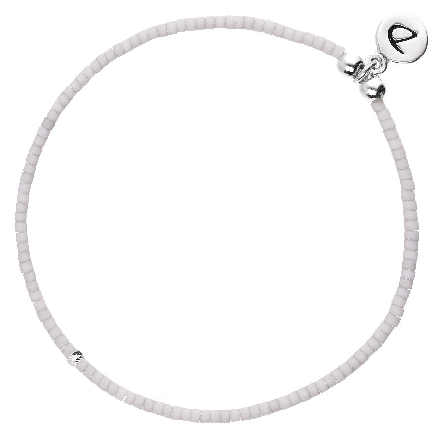 BRACELET ELASTIQUE MIYUKI GRIS