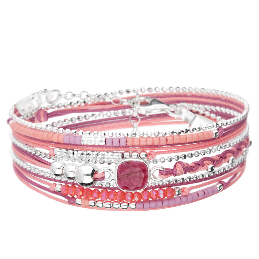 BRACELET CASSIS ROSE FRAMBOISE