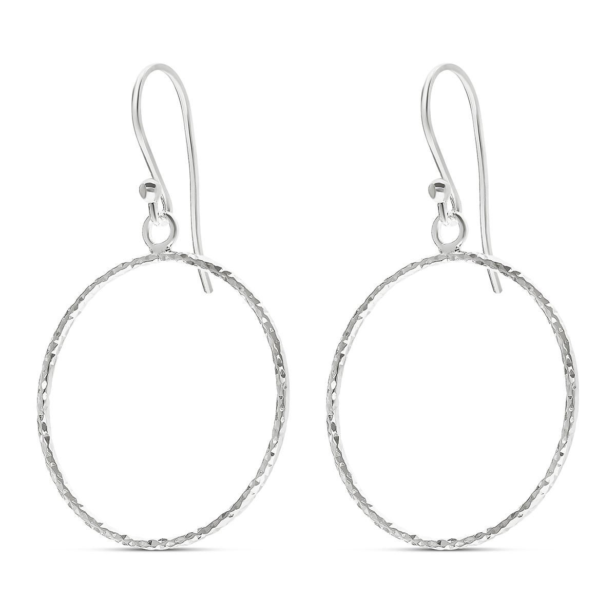 BOUCLES ANNEAU CISELÉ 22MM