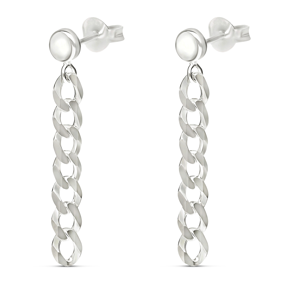 Boucles d'oreilles femme anneau argent 925 et zircons – FORYOUJEWELS