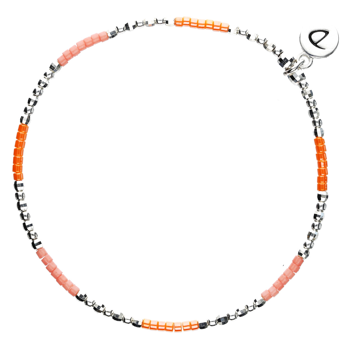 BRACELET ÉLASTIQUE NEW BIRDY ORANGE CORAIL