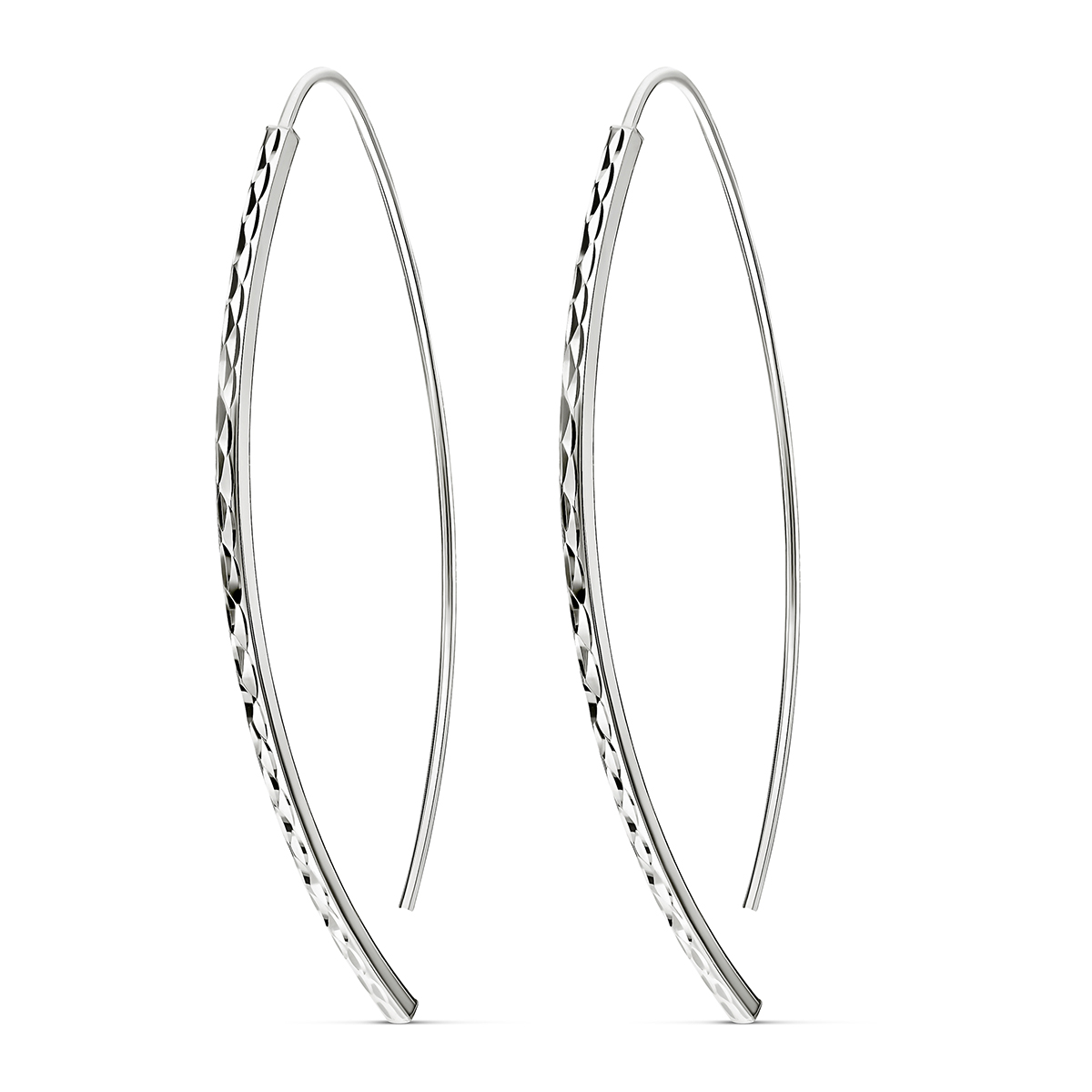 BOUCLES CLASSY DIAMANTÉES 4,8CM