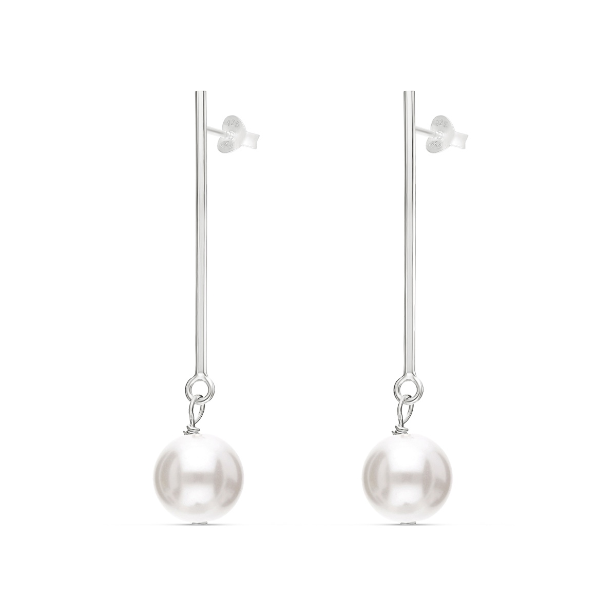 BOUCLES TIGE NACRE 7MM