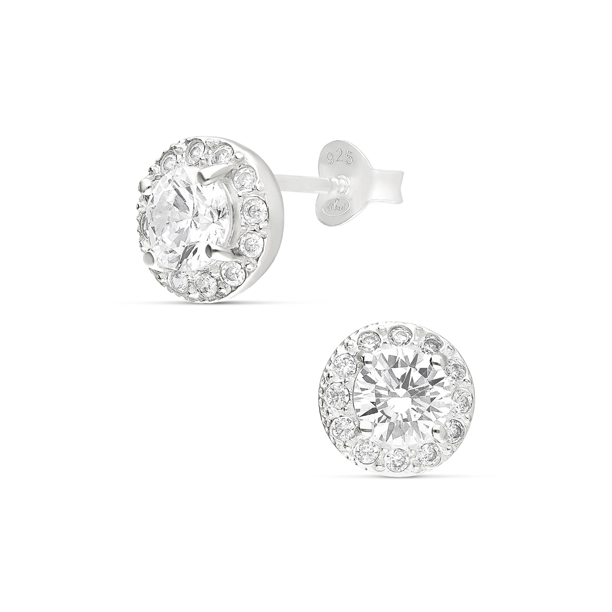 BOUCLES RONDES OXYDES 8MM