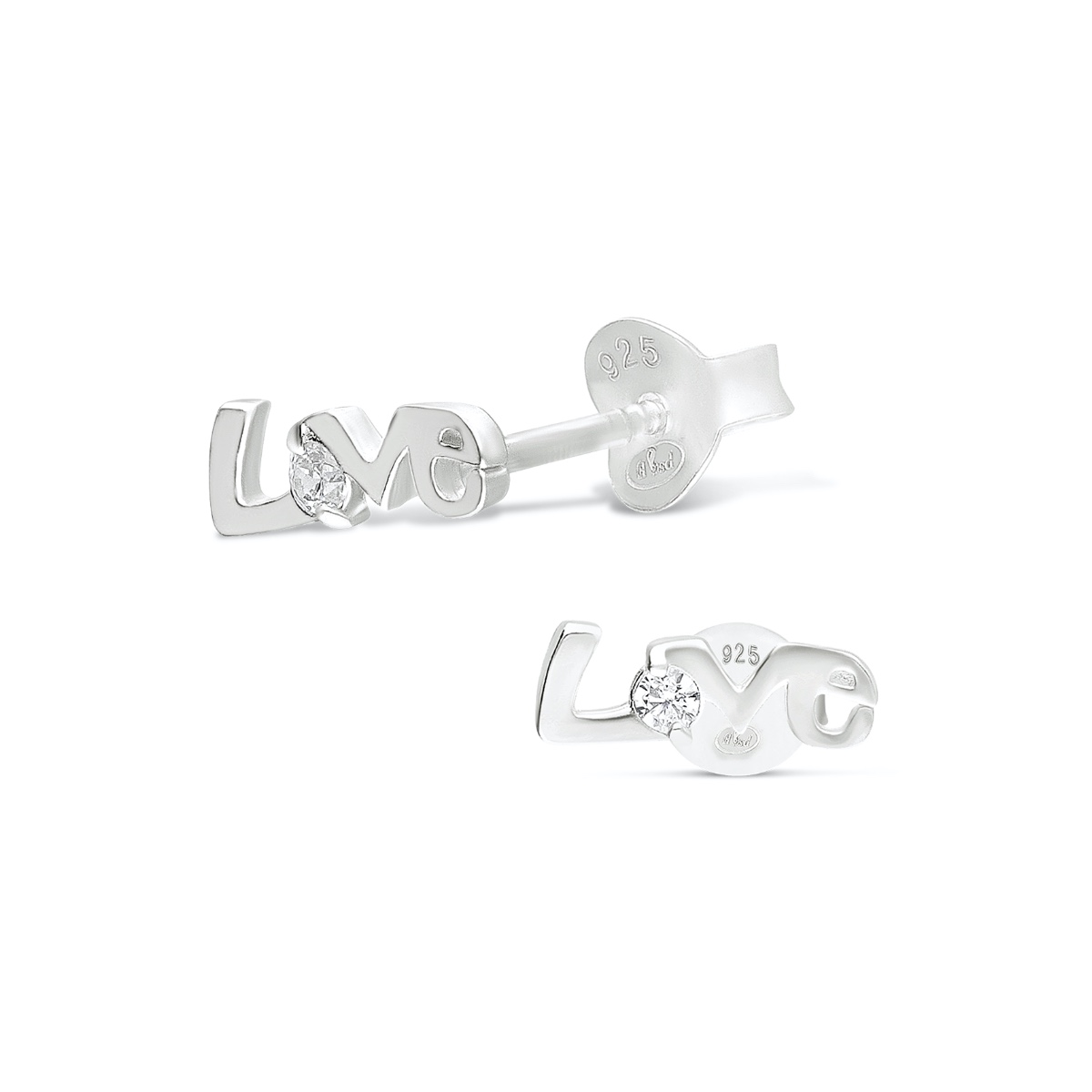 BOUCLES LOVE OXYDE 7MM LUMIO