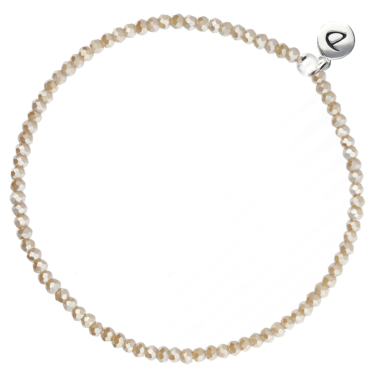 BRACELET ELASTIQUE BEIGE CHOCO CLAIR