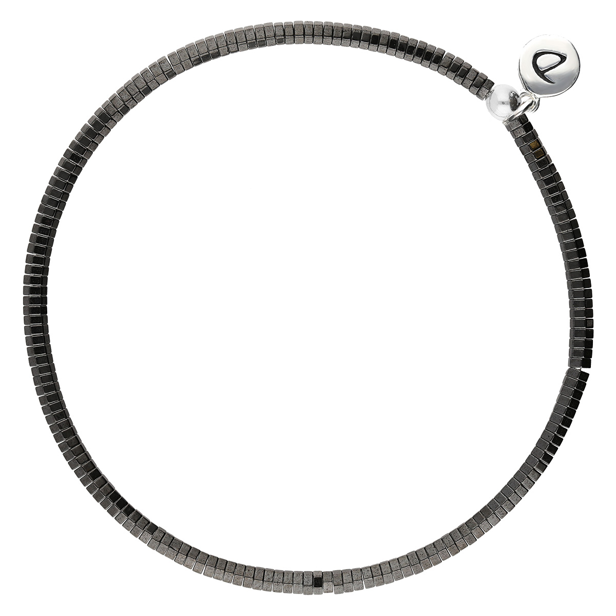 BRACELET ELASTIQUE HEMATITE NOIRE