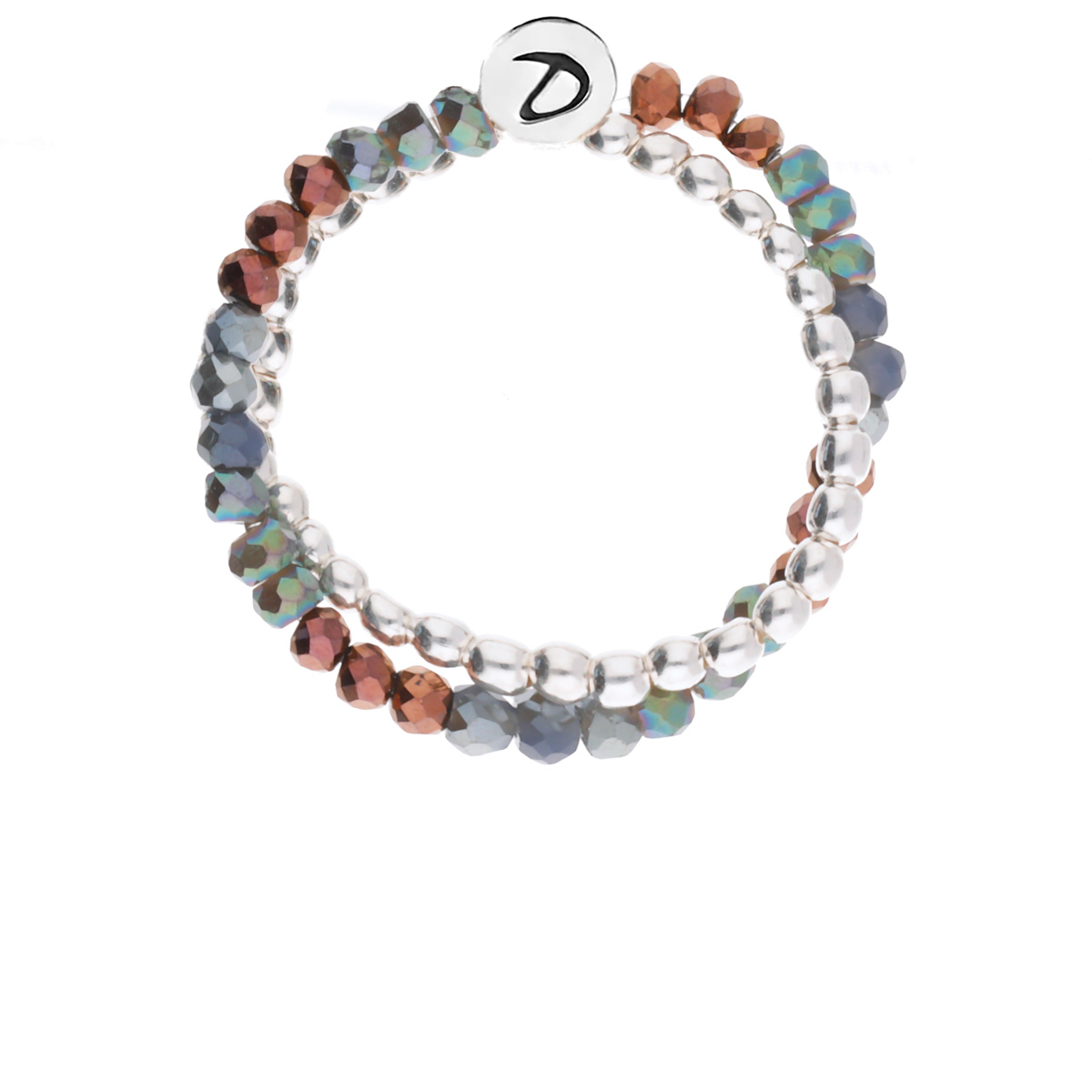 BAGUE DOUBLE ELASTIQUE BLEU NUIT SIRMIONE