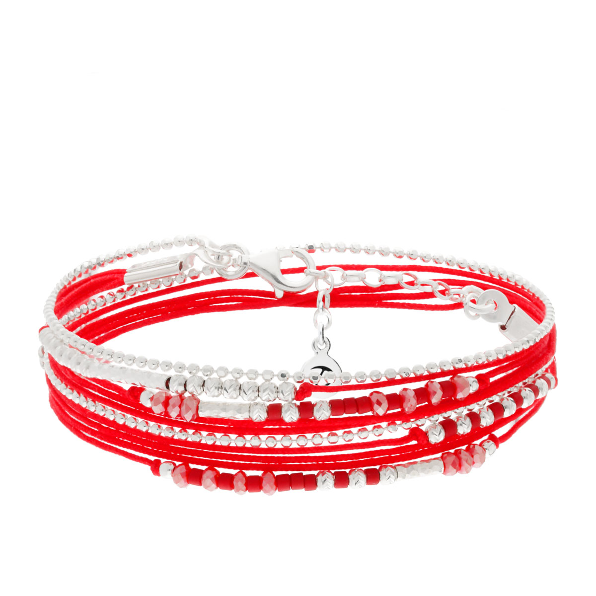 BRACELET MULTI-TOURS FORMOSA ROUGE