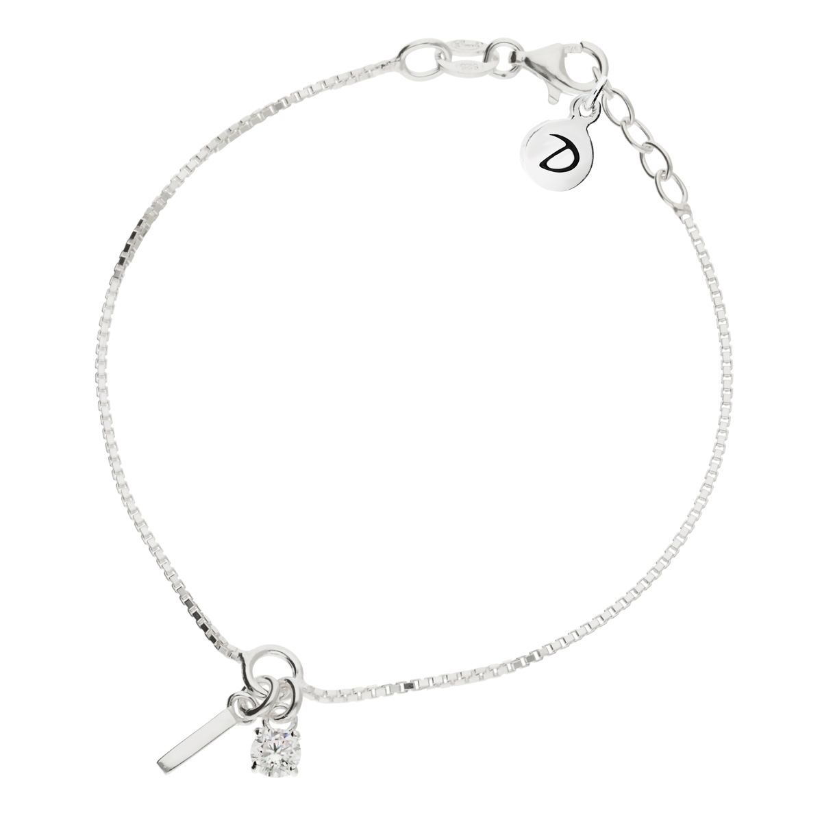 BRACELET CHAÎNE SERPENT OXYDE TIGE FINE