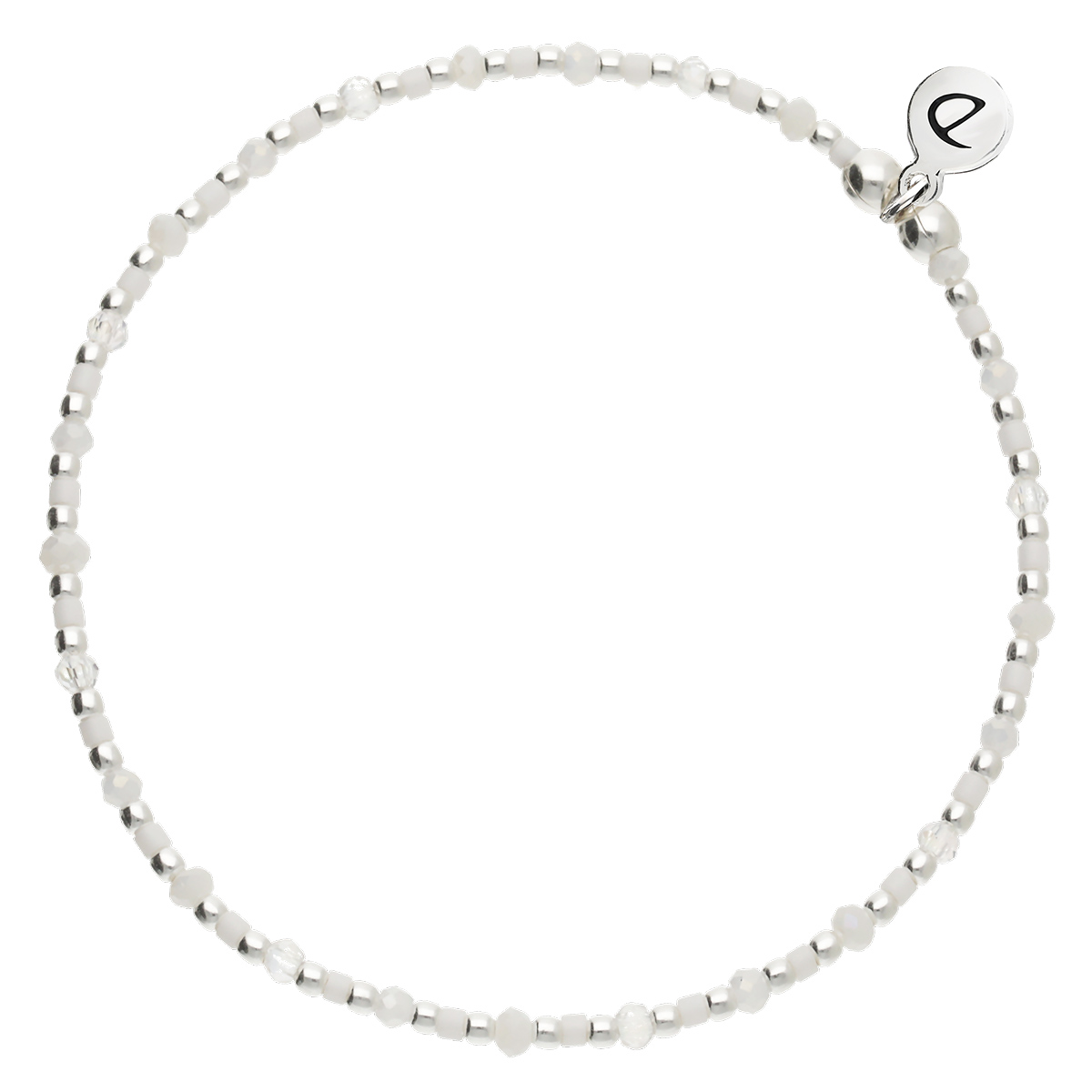 BRACELET ÉLASTIQUE BLANC INTEMPOREL Argent 925
