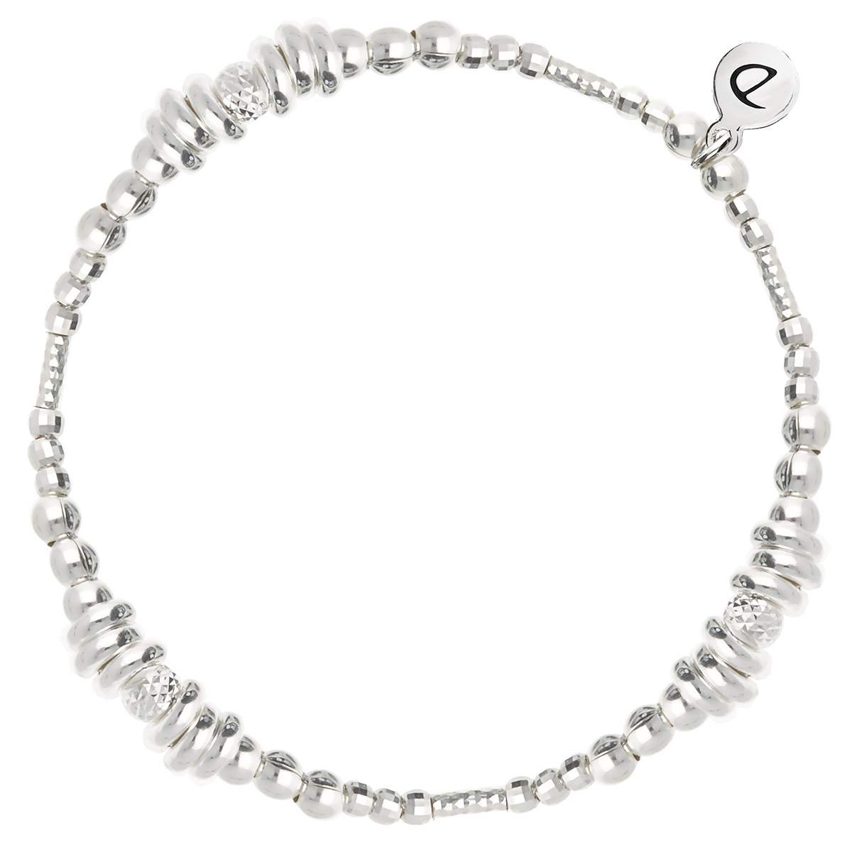 BRACELET ÉLASTIQUE BOULES Argent 925
