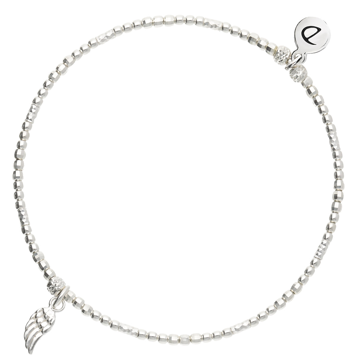 BRACELET ÉLASTIQUE BOULES PETITE AILE Argent 925