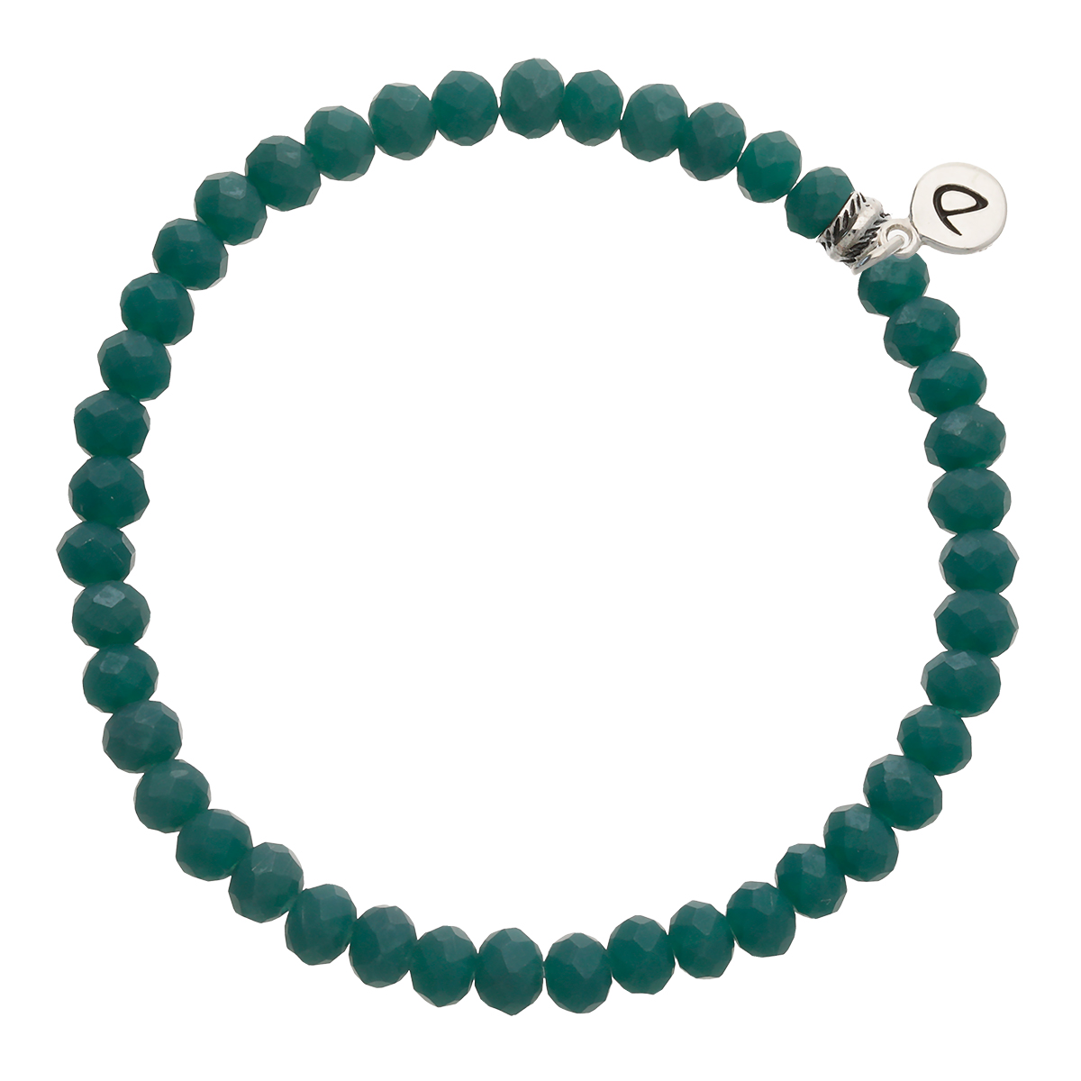 Bracelet Homme Élastique Vert Foncé 6mm