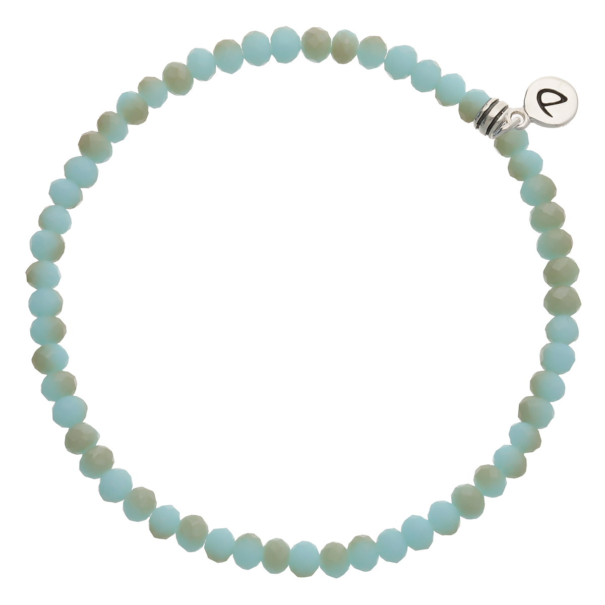Bracelet Homme Élastique Vert Clair Choco 4mm