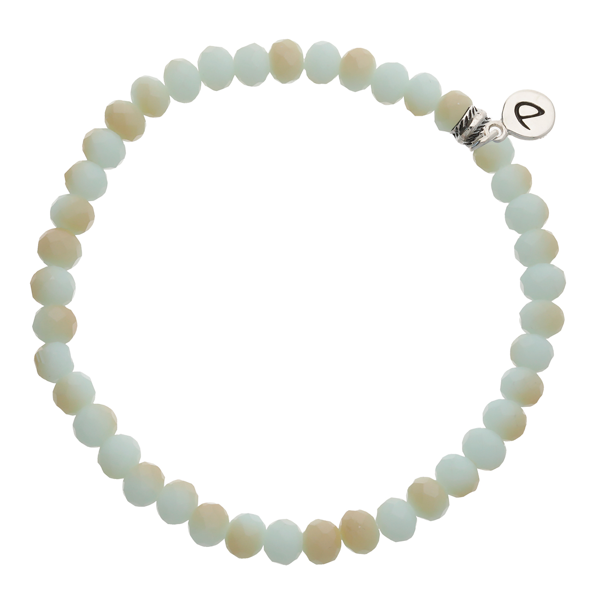 Bracelet Homme Élastique Vert Pâle Choco 6mm