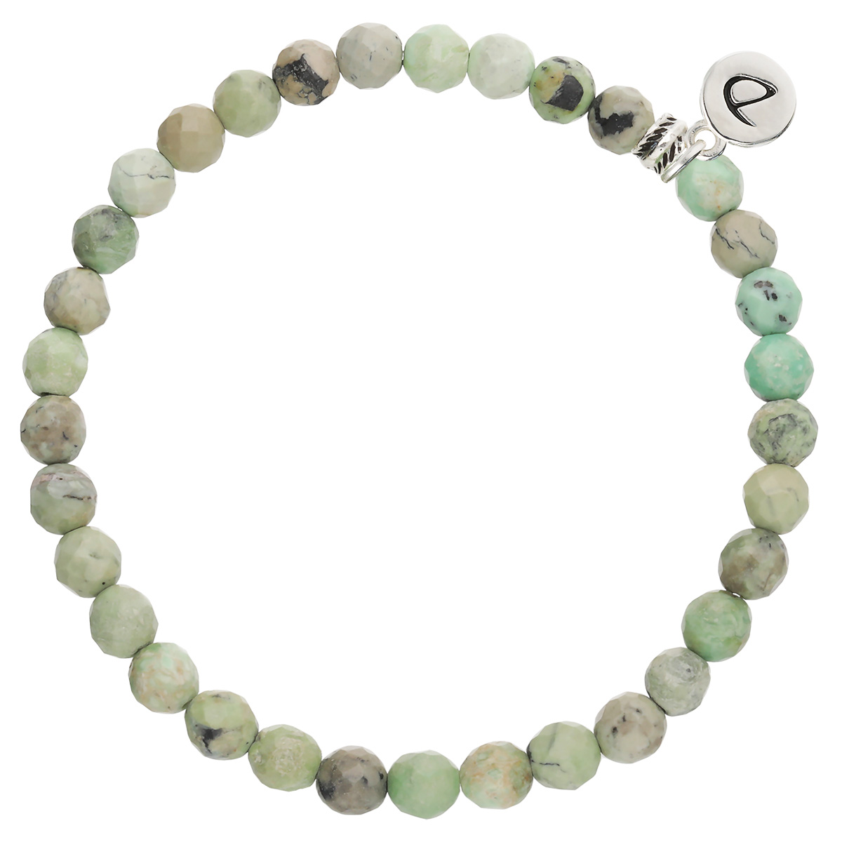 Bracelet Homme Élastique Vert Clair Turquoise 6mm