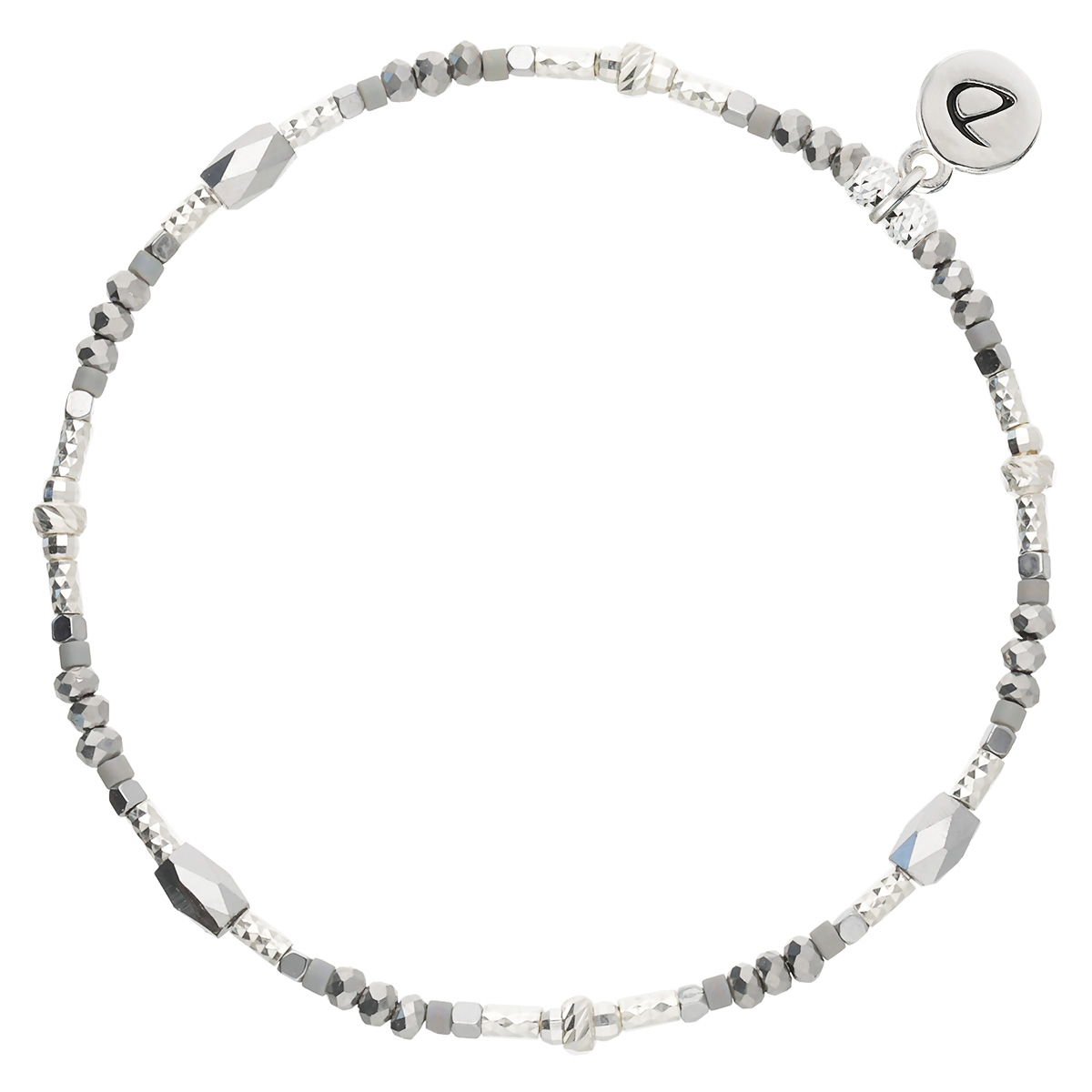 Bracelet Élastique En Argent 925 Gris L\'Adorable