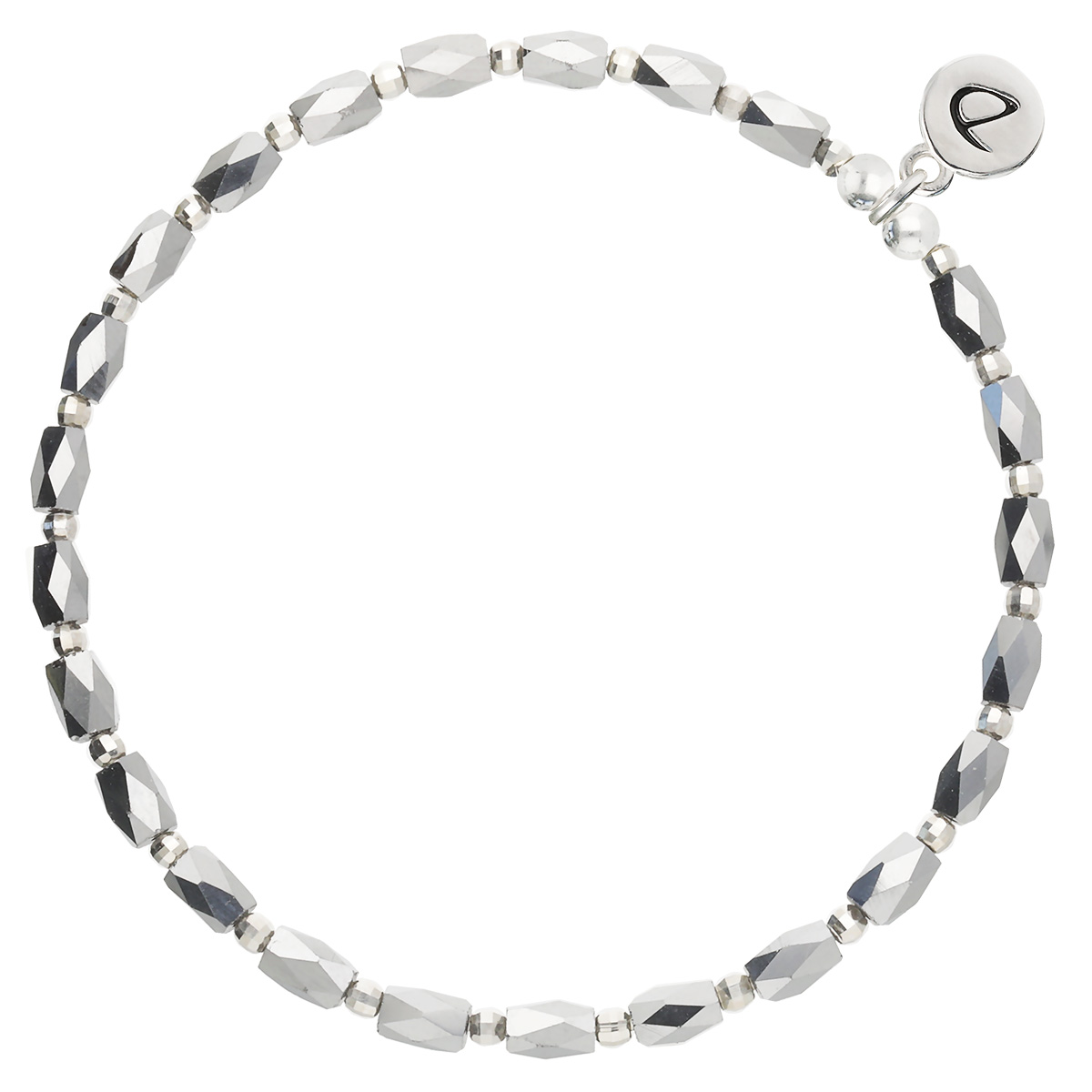 Bracelet Élastique En Argent 925 Gris Le What