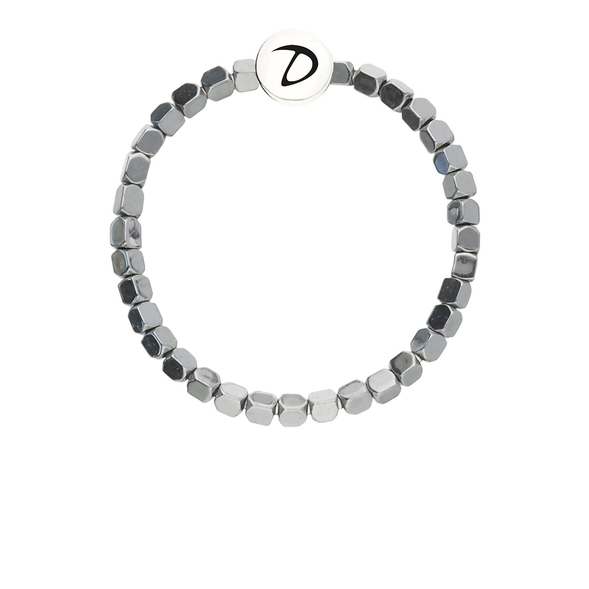 Bague Élastique Argent 925  Grise