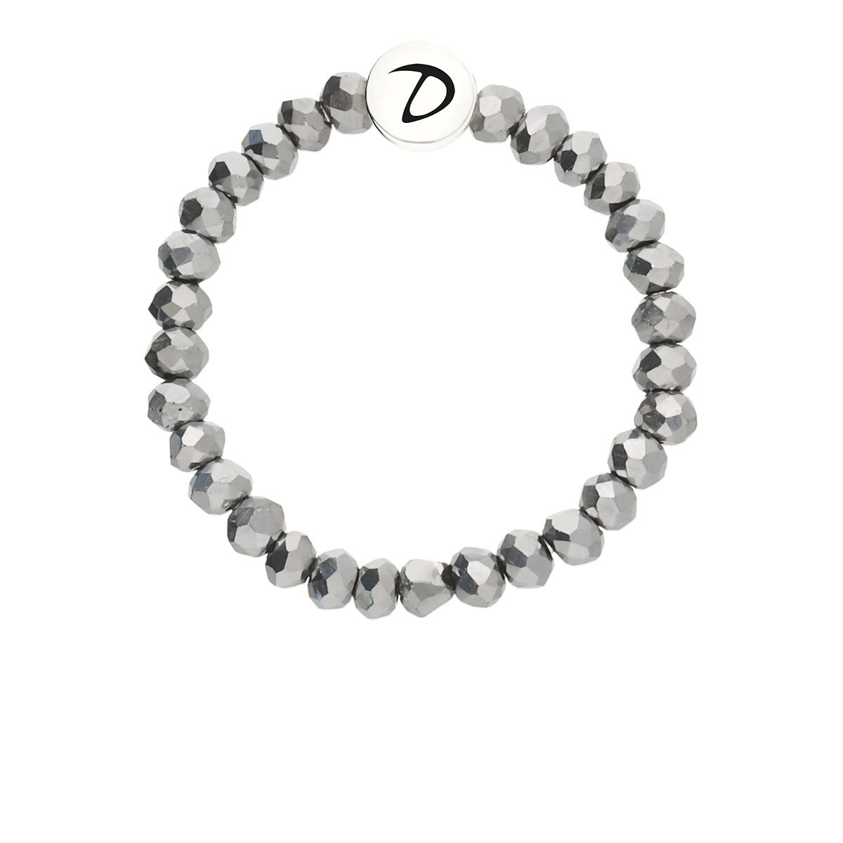 Bague Élastique Argent 925  Grise