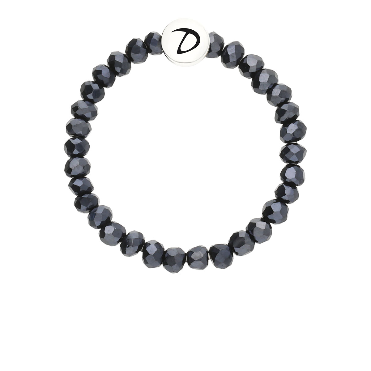 Bague Élastique Argent 925  Bleue