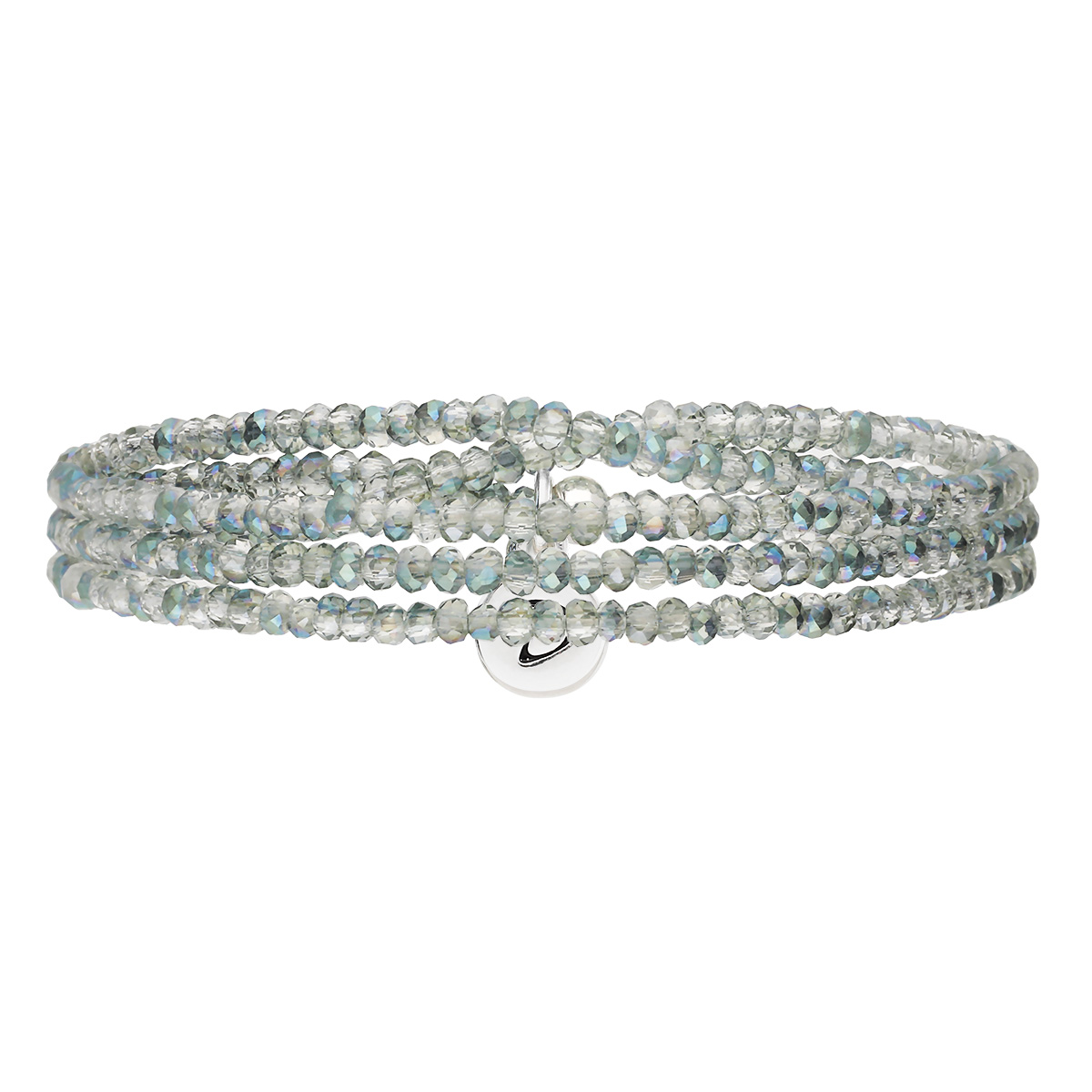 Bracelet Élastique 3 Tours Vert Kaki