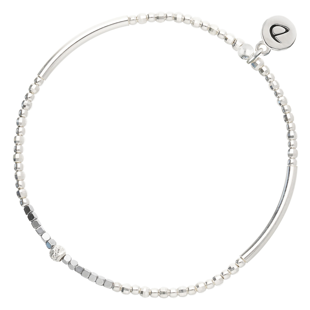 Bracelet Élastique En Argent 925 Gris Flirting