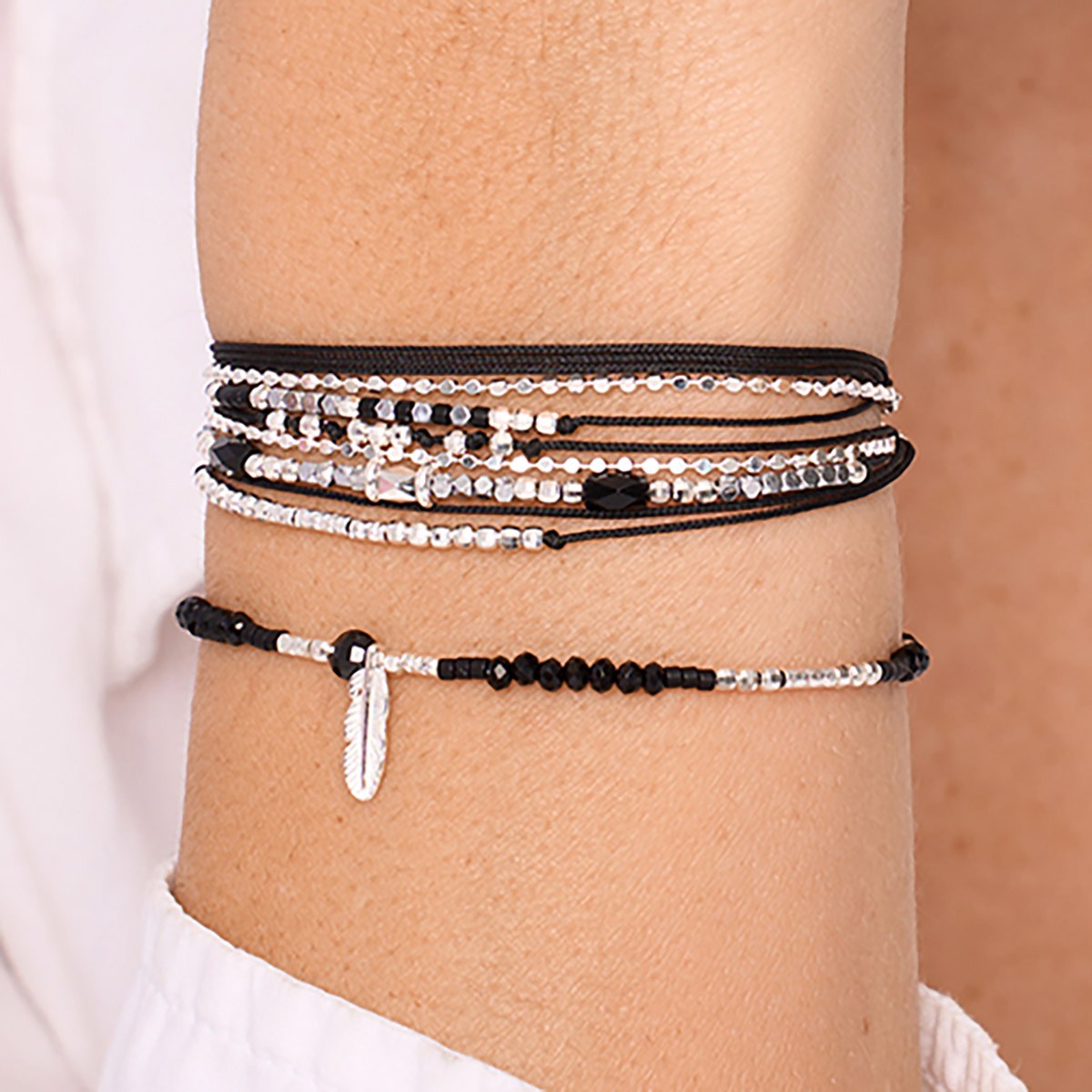 Paire De Bracelets Sport Twin City Pro Design - Noirs, Coton, Taille Unique - Neufs