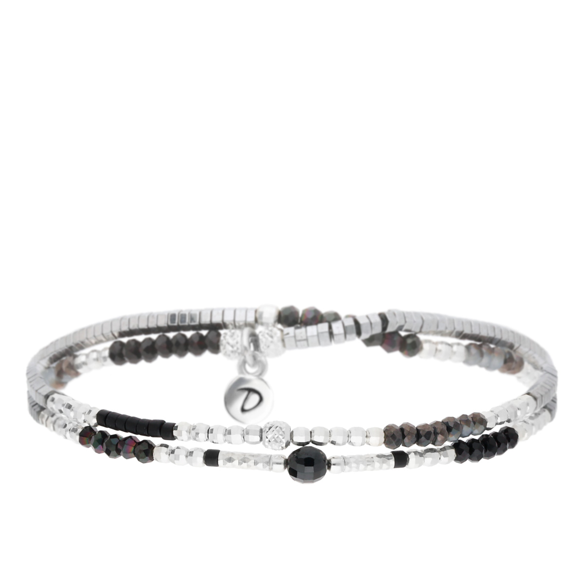 BRACELET ELASTIQUE SPRING NOIR HÉMATITE