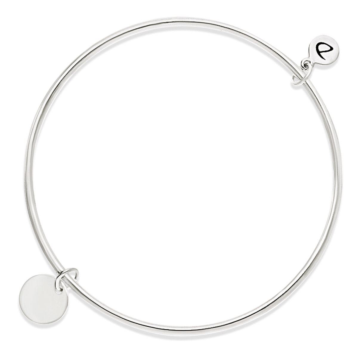 JONC ROND TUBE ROND PASTILLE LISSE 12MM Argent 925 Gravable