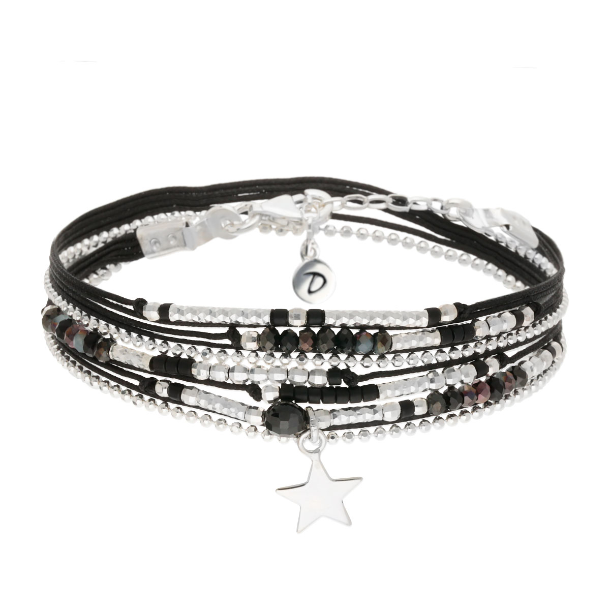 BRACELET ATLANTA ÉTOILE NOIR