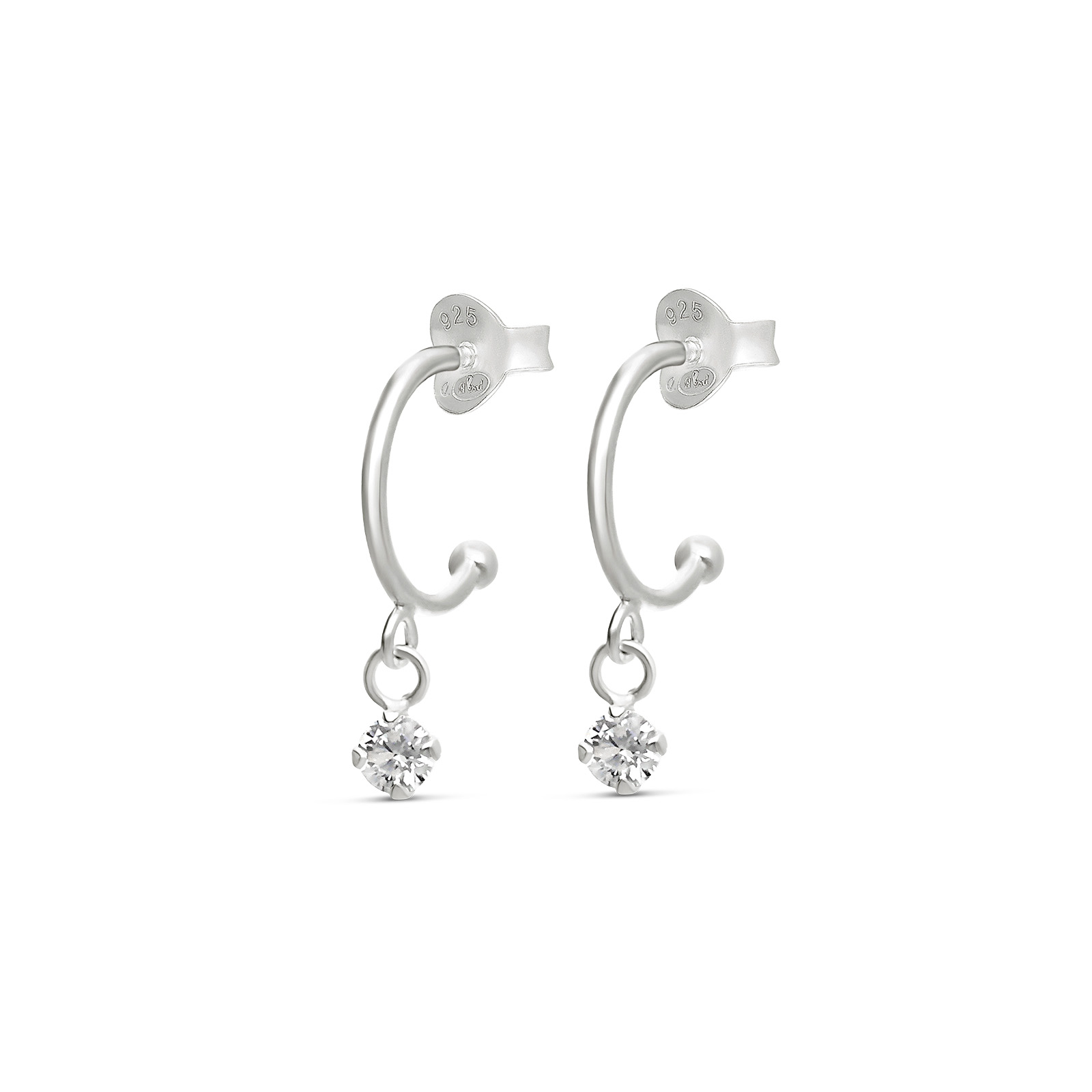 Bijoux Argent 925 Boucles D'oreilles Lézard Argent 925 - Mini Créoles Pour Enfants Et Ados Créoles Animalières Argent Sterling