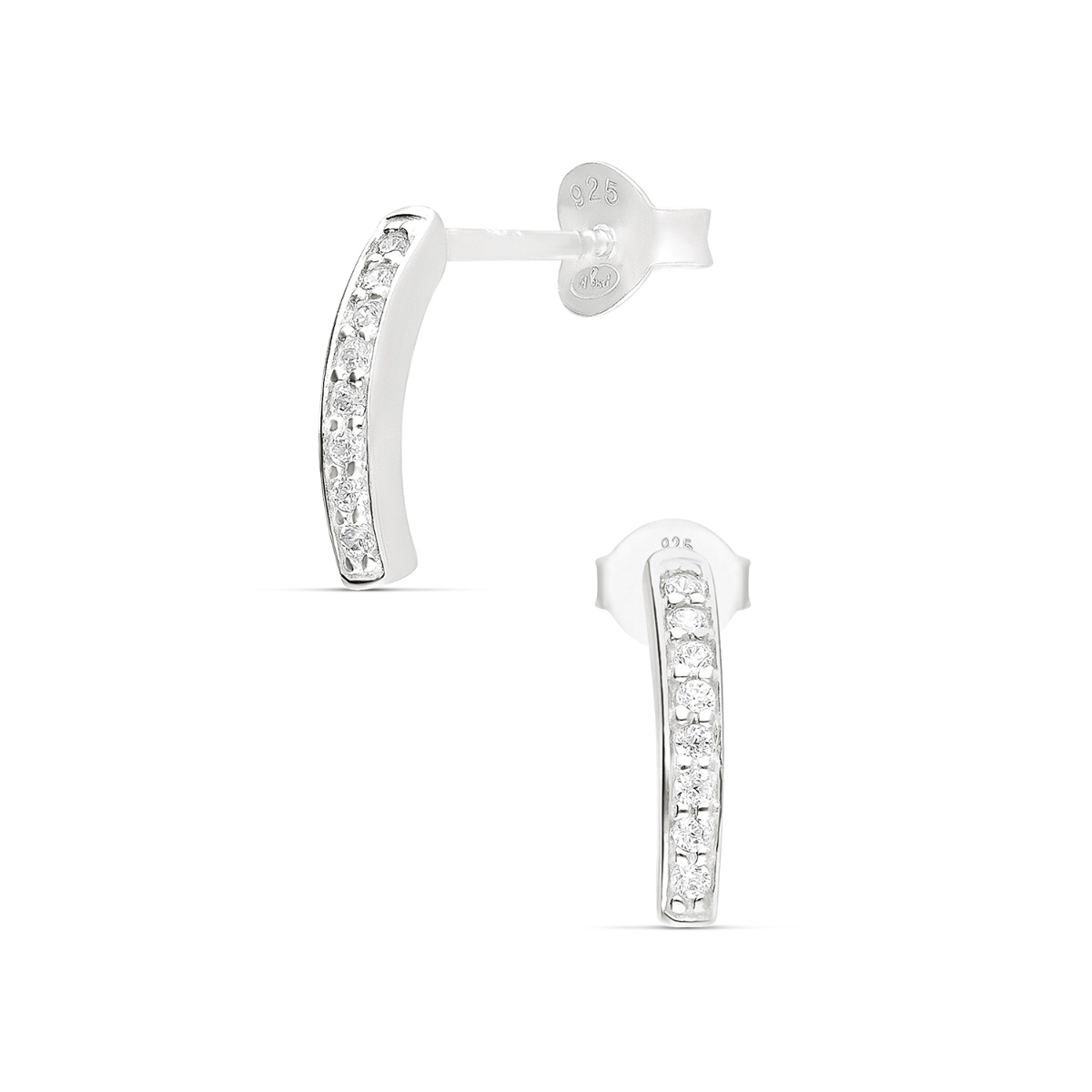 BOUCLES TIGE ORNÉE D\'OXYDES