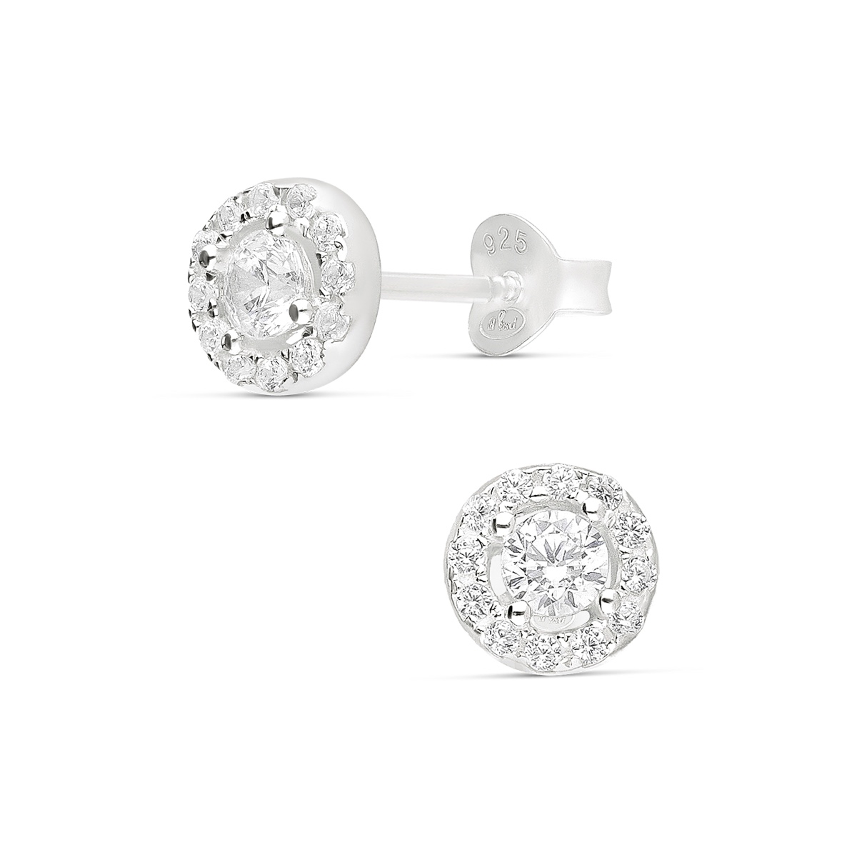 BOUCLES RONDES OXYDES 6MM