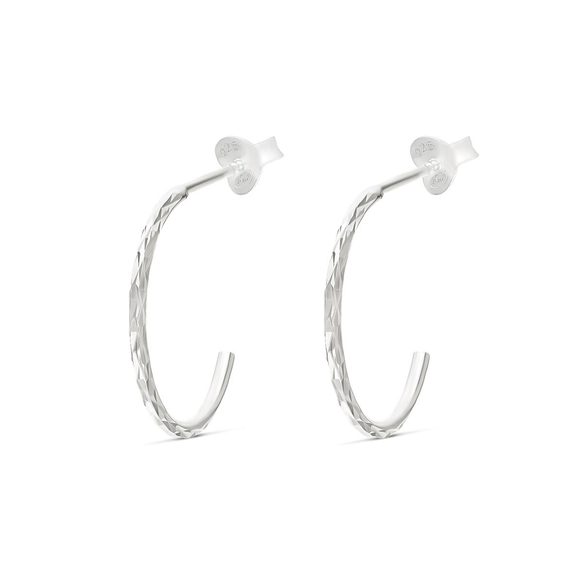 CRÉOLES FINES DIAMANTÉES 16MM