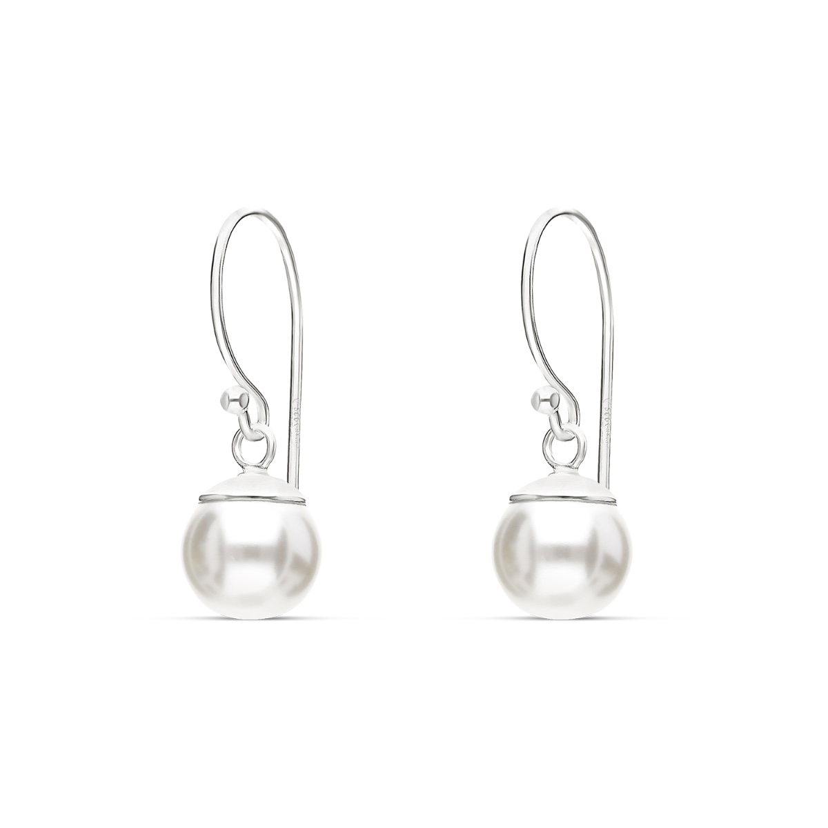 BOUCLES PERLE NACRÉE 7MM