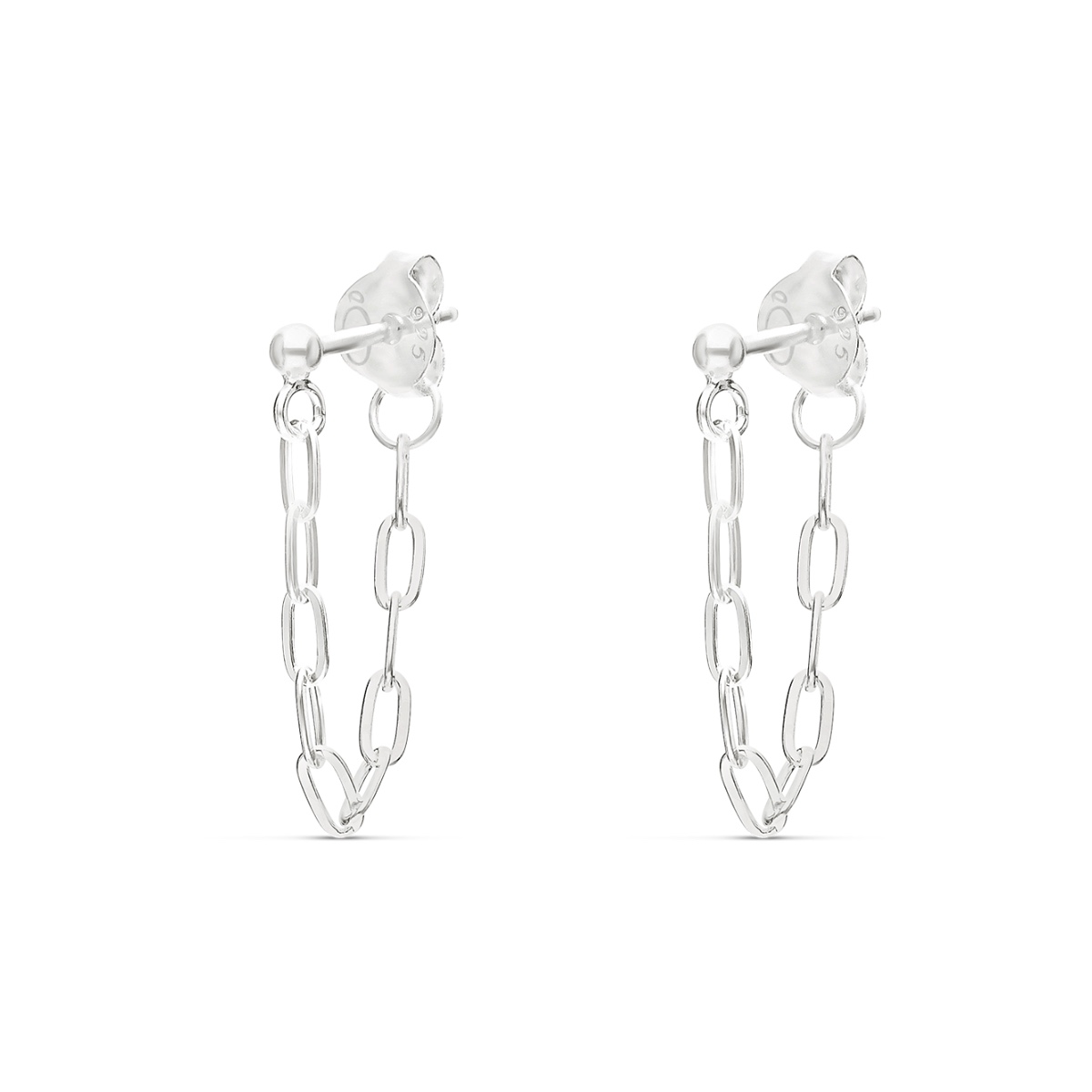 BOUCLES CHAÎNE MAILLONS CARRÉS