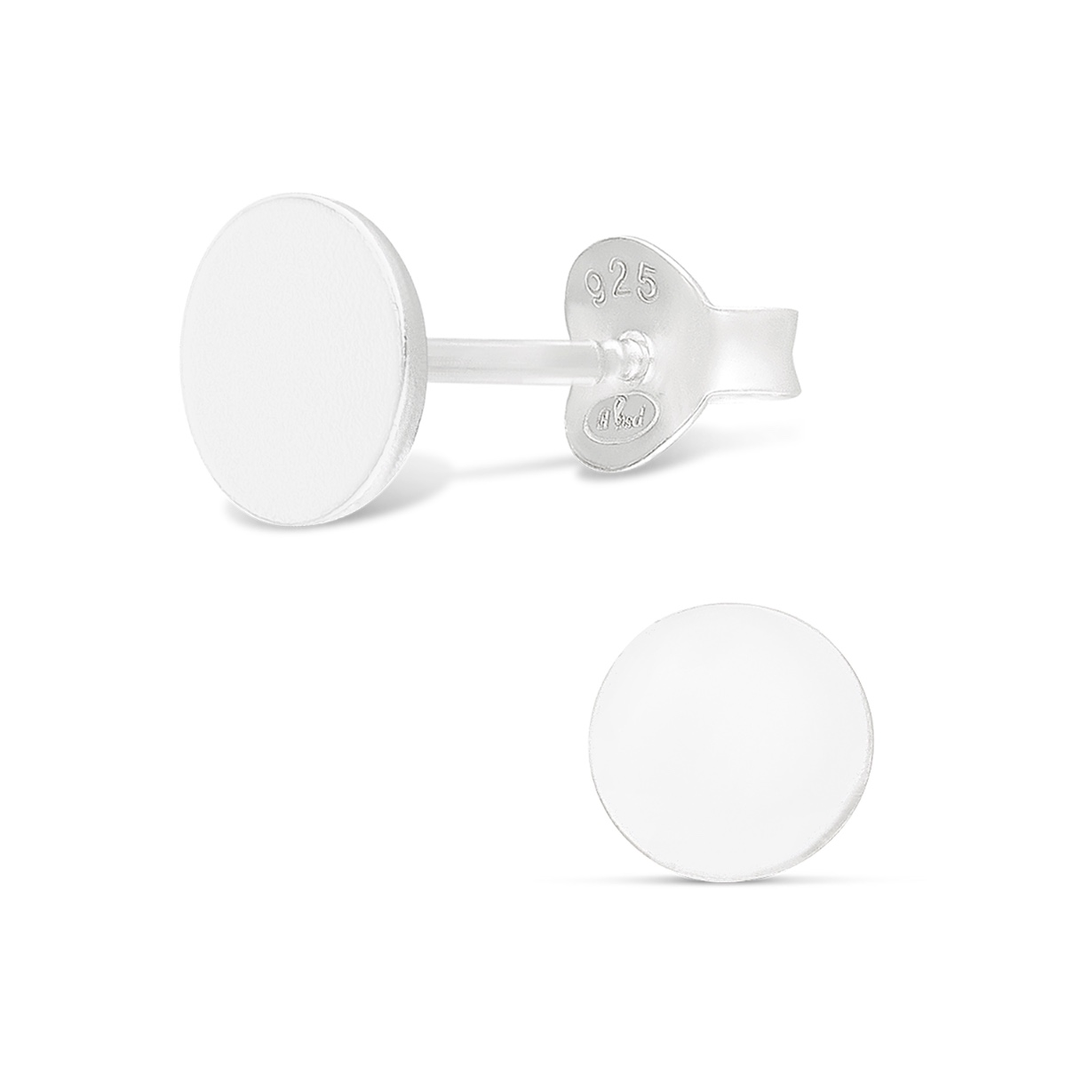 BOUCLES PASTILLE LISSE 5MM