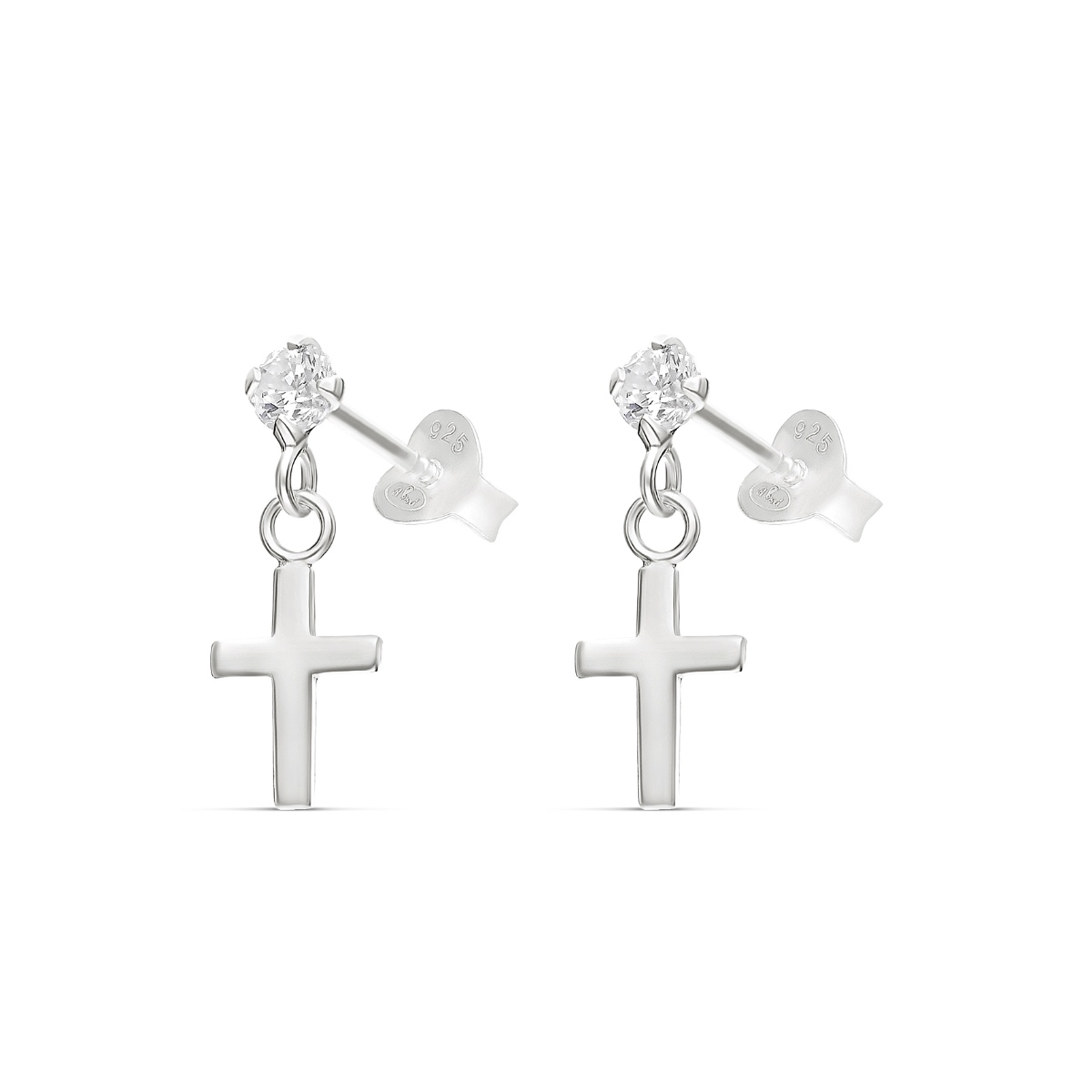 BOUCLES SANTA MARIA OXYDE CROIX FINE LISSE