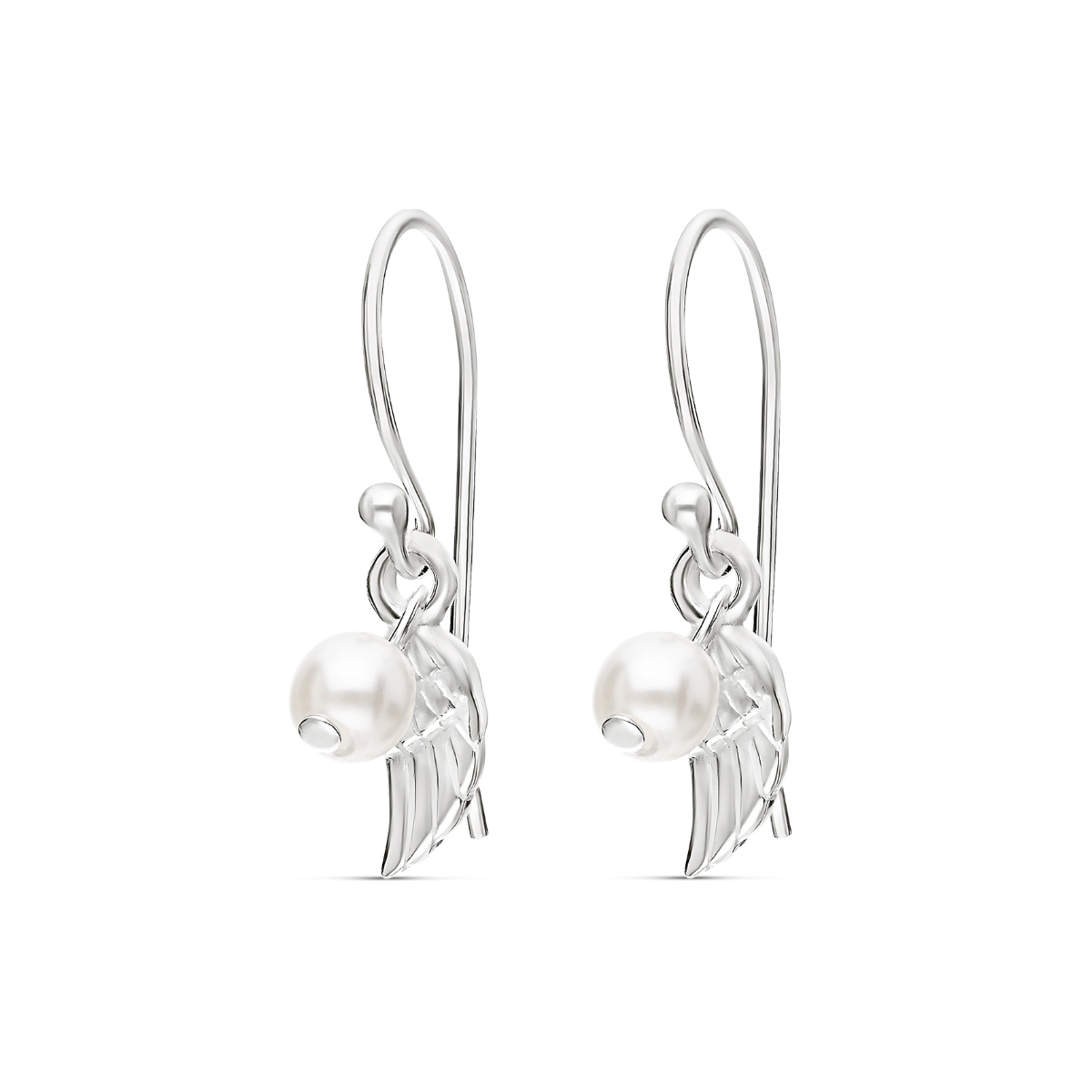 BOUCLES AILES PERLE NACRE