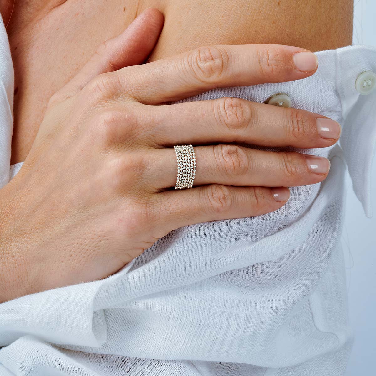 BAGUE CHAÎNES ARGENT DORIANE Bijoux