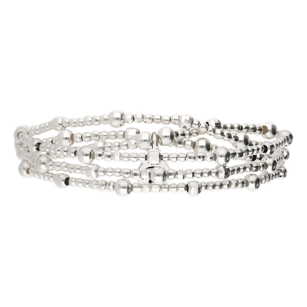 Bracelet Élastique 3 Tours En Argent 925 Le Mignon