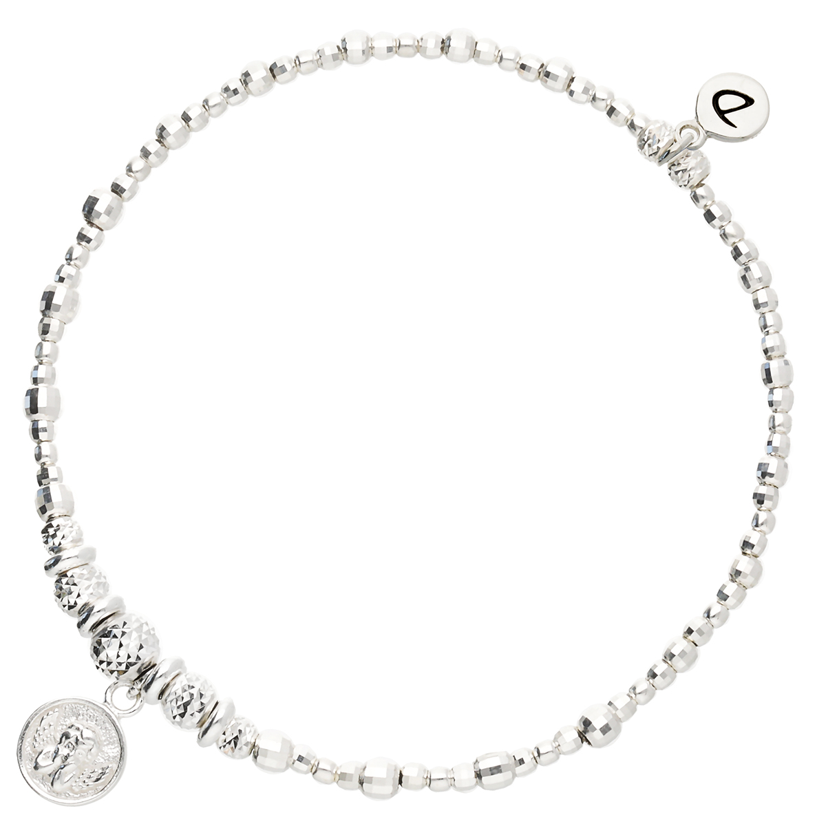 Bracelet Élastique En Argent 925 L\'Ange Amoureux
